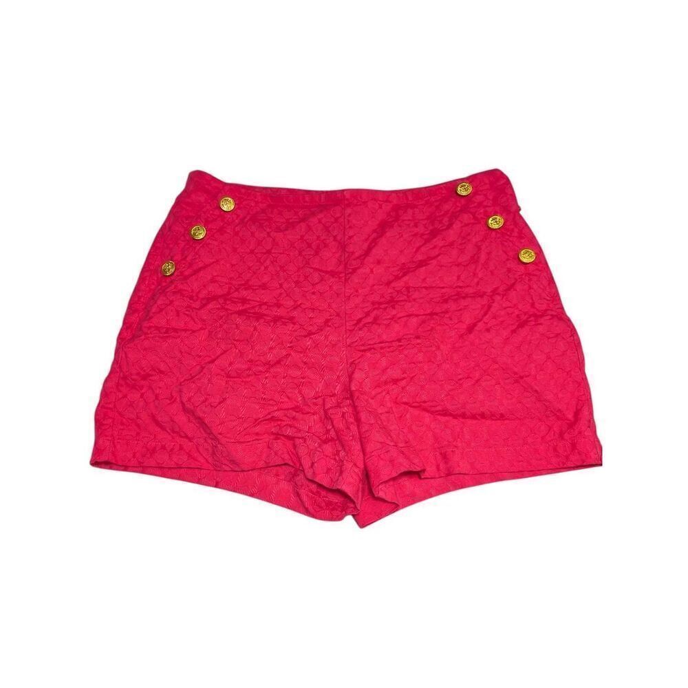 Crown & Ivy Women's High-Rise Pink Sailor Shorts - Size 10